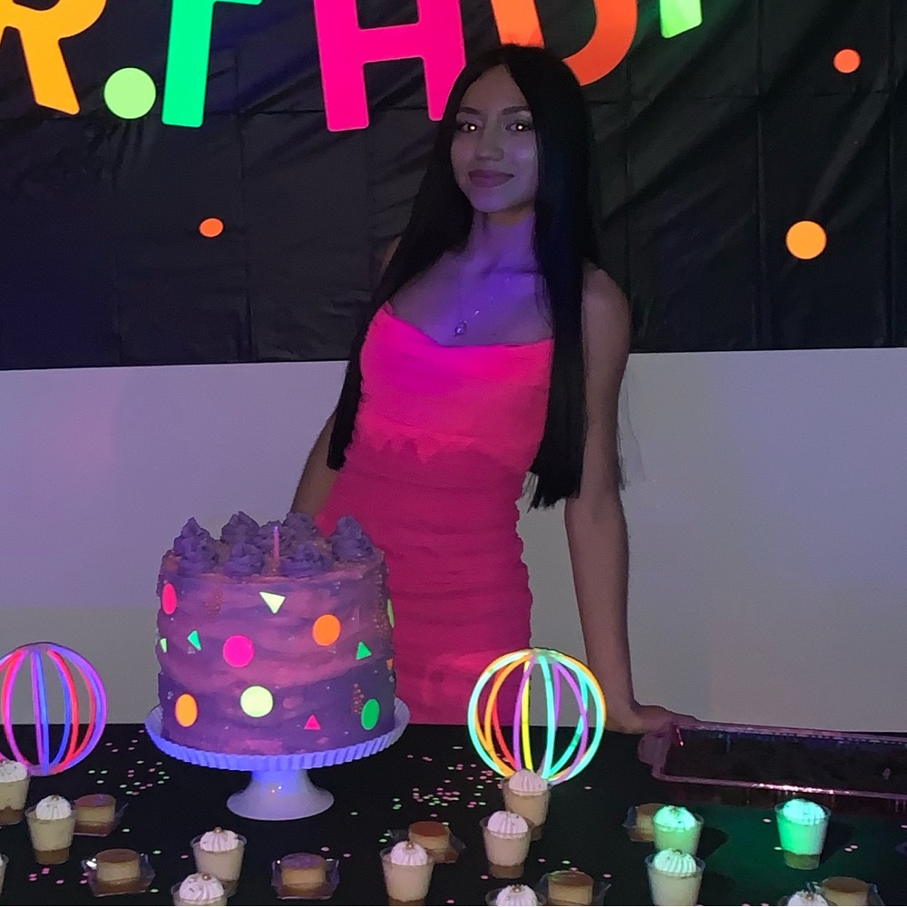 This is a mini dress , I used for my 18 birthday that was two months ago!
